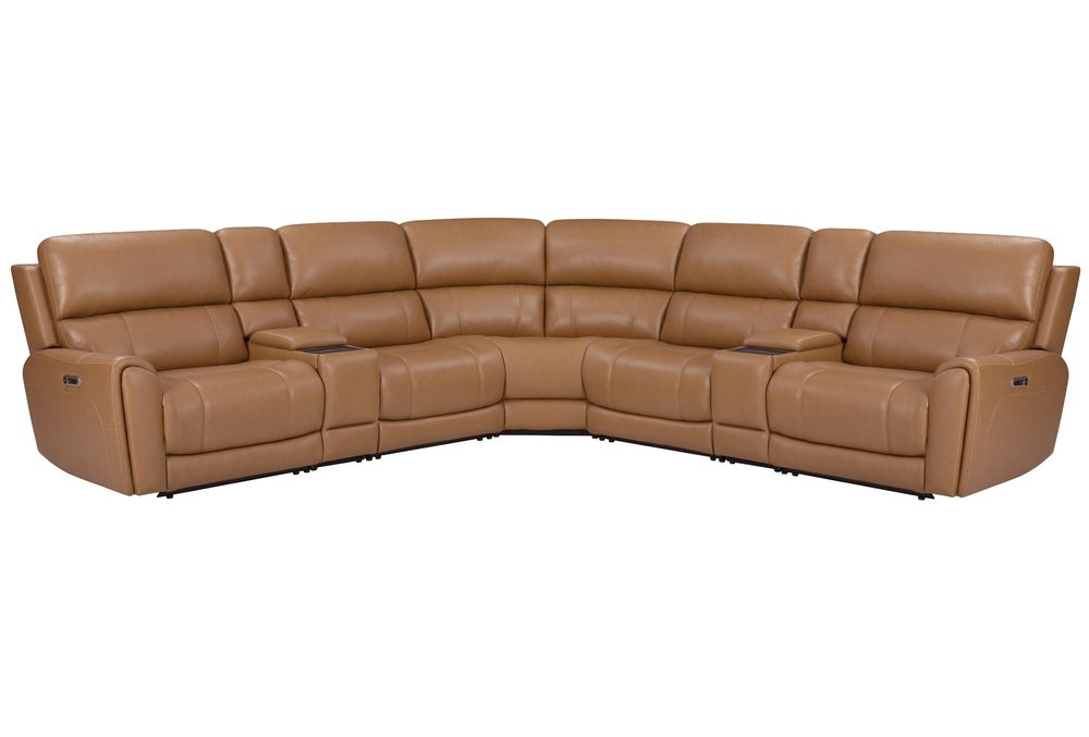 Parker House - Hancock - Apple Cider 7 Piece Zero Gravity Power Reclining Sectional with Power Adjustable Headrests - Apple Cider - MHAN-KIT-7A-P3Z-APCI view 1