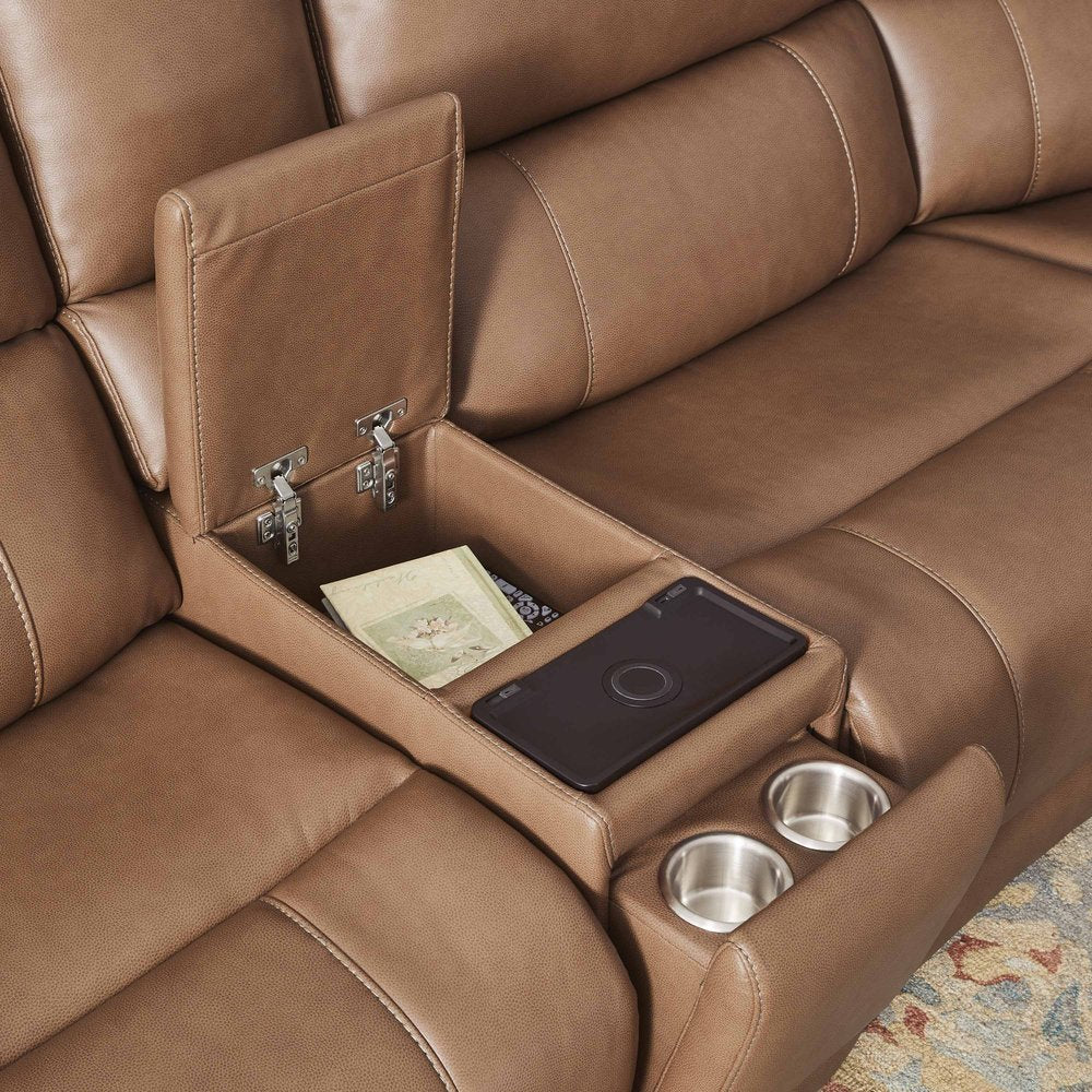 Parker House - Hancock - Apple Cider 7 Piece Zero Gravity Power Reclining Sectional with Power Adjustable Headrests - Apple Cider - MHAN-KIT-7A-P3Z-APCI view 5