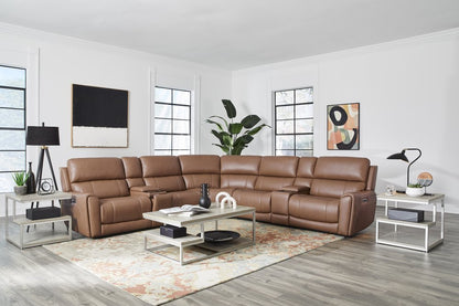 Parker House - Hancock - Apple Cider 7 Piece Zero Gravity Power Reclining Sectional with Power Adjustable Headrests - Apple Cider - MHAN-KIT-7A-P3Z-APCI view 10