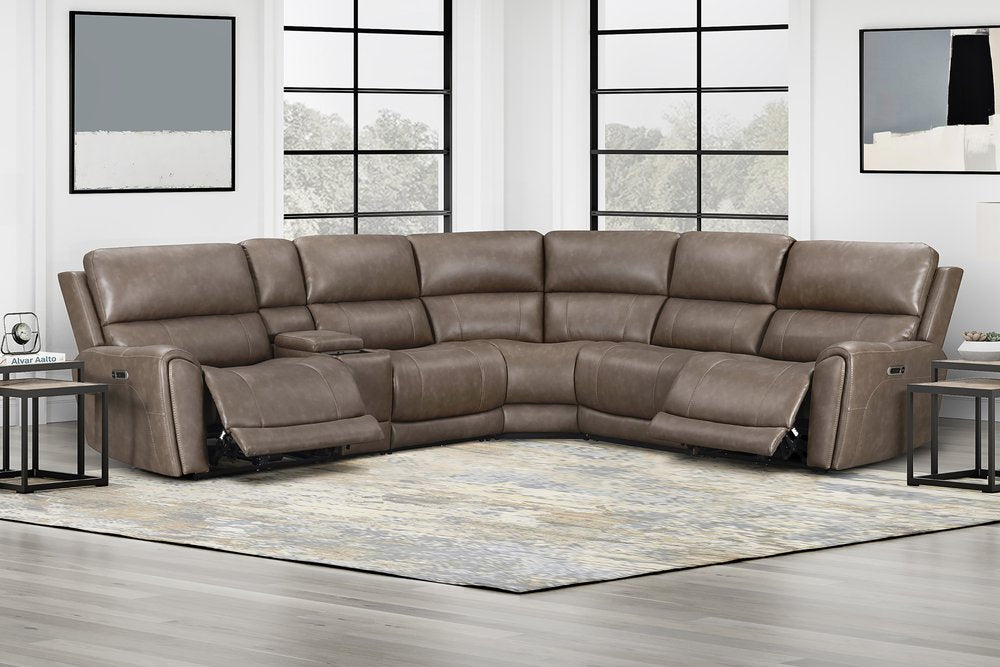 Parker House - Hancock - Bette Hazel 6 Piece Zero Gravity Power Reclining Sectional with Power Adjustable Headrests - Bette Hazel - MHAN-KIT-6A-P3Z-BTHZ view 5