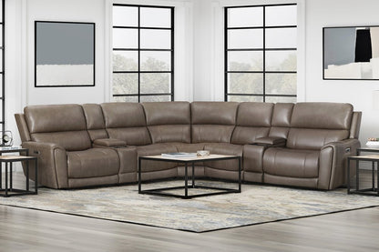 Parker House - Hancock - Bette Hazel 7 Piece Zero Gravity Power Reclining Sectional with Power Adjustable Headrests - Bette Hazel - MHAN-KIT-7A-P3Z-BTHZ view 2