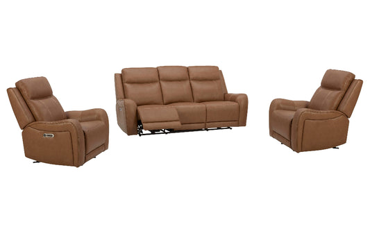 Parker House - Haywood - Butternut Power Reclining Sofa and Two Recliners - MHAY-311PH-BTNT view 1