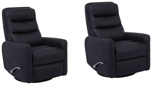 Parker House -  Hercules - Black Swivel Glider Recliner (Set of 2) - MHER#812GS-2-BLC view 1