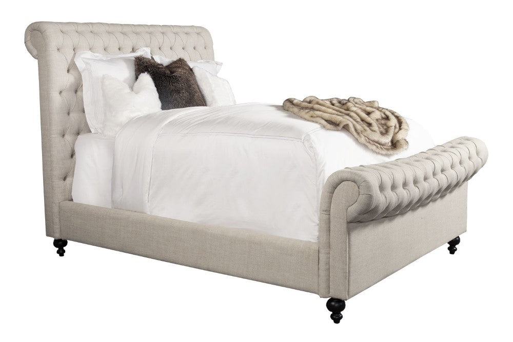Parker House - Jackie King Bed in Crepe - BJAC9000-3-CRP veiw 1