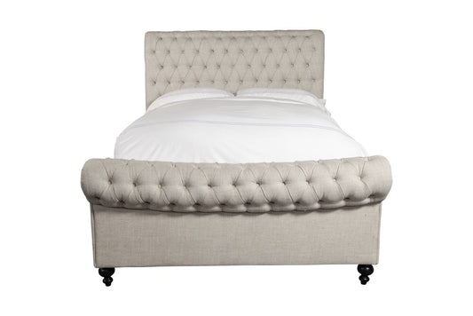Parker House - Jackie King Bed in Crepe - BJAC9000-3-CRP veiw 2