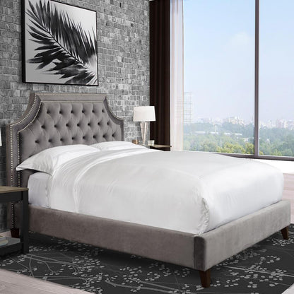 Parker House - Jasmine Flannel (Grey) King Bed - BJAS9000-2-FLN view 3