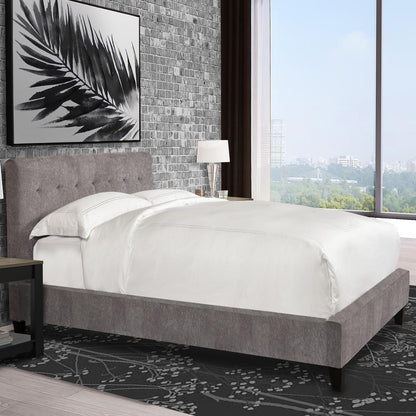 Parker House - Jody Cornflower (Grey) Queen Bed - BJOD8000-2-COR view 3