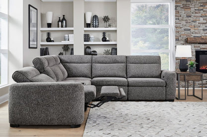 Parker House - Kline - Nightfall 6 Piece Power Reclining Sectional with Extension Footrests - Nightfall - MKLI-KIT-800-6A-NTFL view 3
