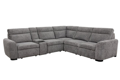 Parker House - Kline - Nightfall 6 Piece Power Sliding Sectional with Extension Footrests - Nightfall - MKLI-KIT-700-6A-NTFL view 1