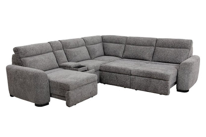 Parker House - Kline - Nightfall 6 Piece Power Sliding Sectional with Extension Footrests - Nightfall - MKLI-KIT-700-6A-NTFL view 5