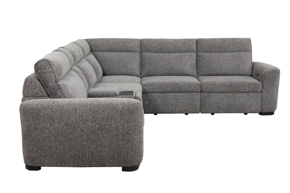 Parker House - Kline - Nightfall 6 Piece Power Sliding Sectional with Extension Footrests - Nightfall - MKLI-KIT-700-6A-NTFL view 6