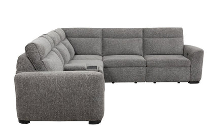Parker House - Kline - Nightfall 6 Piece Power Sliding Sectional with Extension Footrests - Nightfall - MKLI-KIT-700-6A-NTFL view 6