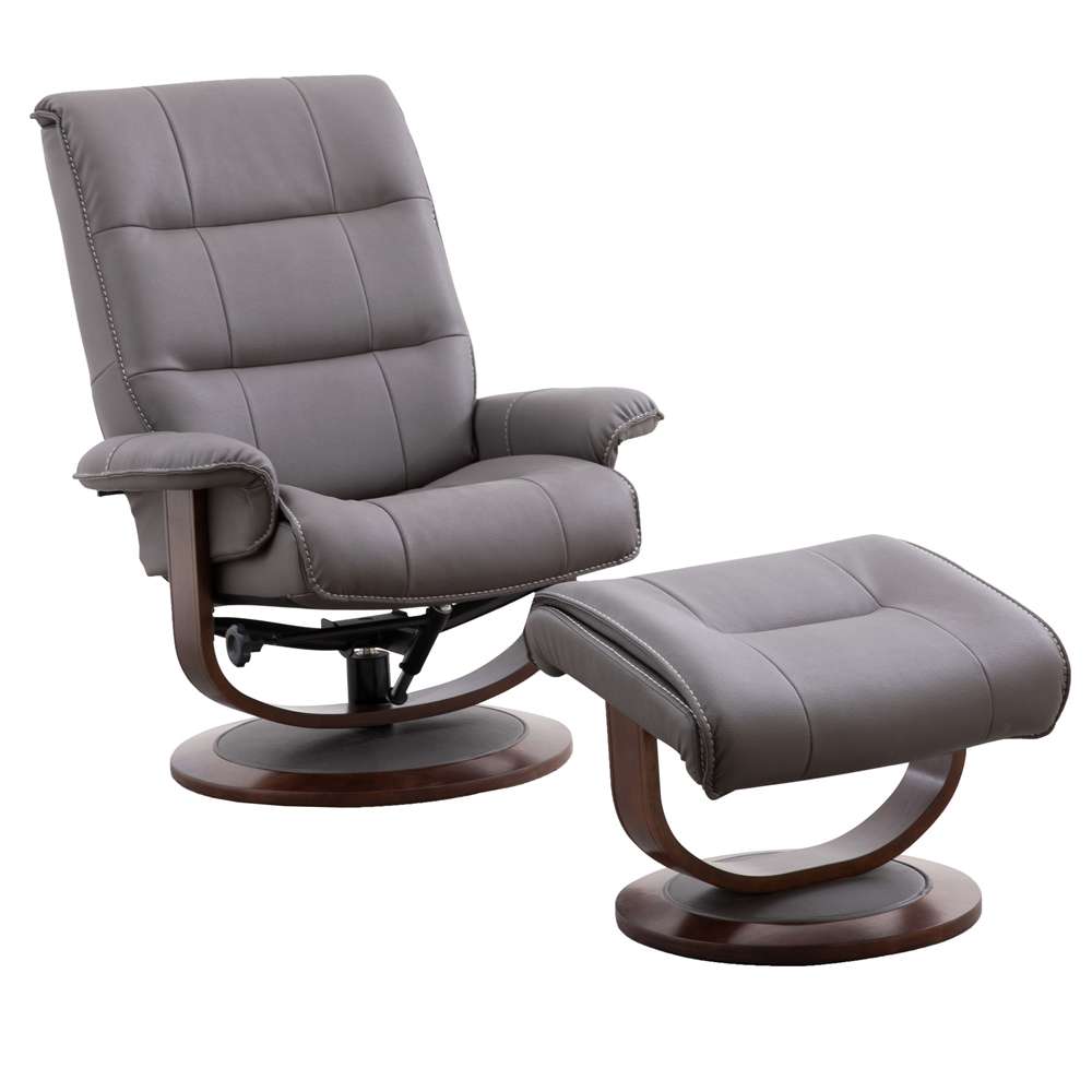 Parker House - Knight - Haze Manual Reclining Swivel Chair and Ottoman - MKNI#212S-HAZ view 1