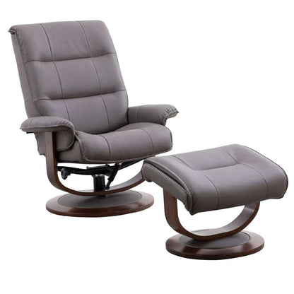 Parker House - Knight - Haze Manual Reclining Swivel Chair and Ottoman - MKNI#212S-HAZ view 1