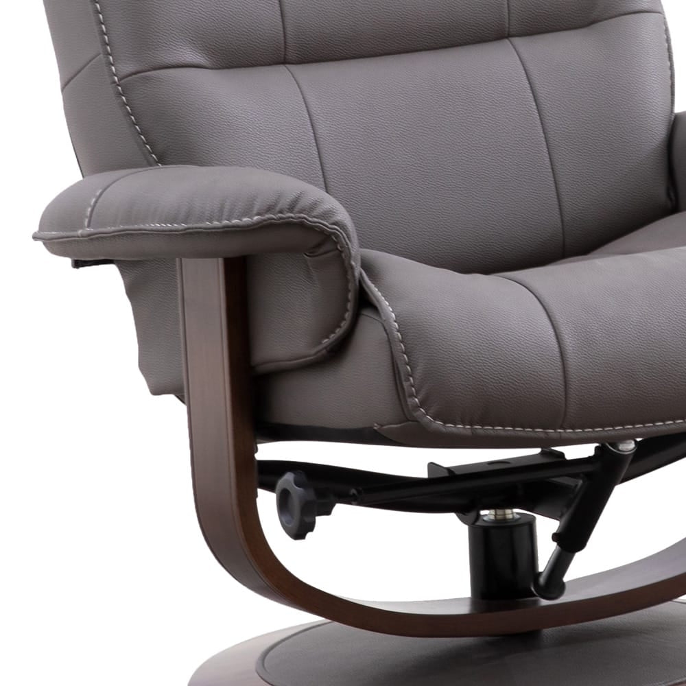 Parker House - Knight - Haze Manual Reclining Swivel Chair and Ottoman - MKNI#212S-HAZ view 3