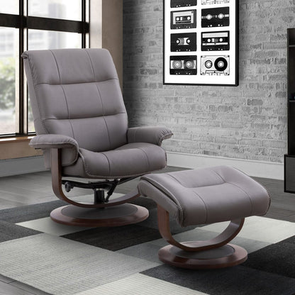Parker House - Knight - Haze Manual Reclining Swivel Chair and Ottoman - MKNI#212S-HAZ view 4
