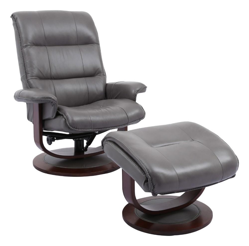 Parker House - Knight Manual Reclining Swivel Chair and Ottoman in Ice - MKNI212S-ICE view 1