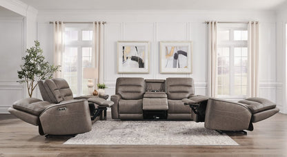 Parker House - Lawson - Sydney Brunette Power Zero Gravity Recliner P2 - Sydney Brunette - MLAW-812P2Z-SYBR view 6