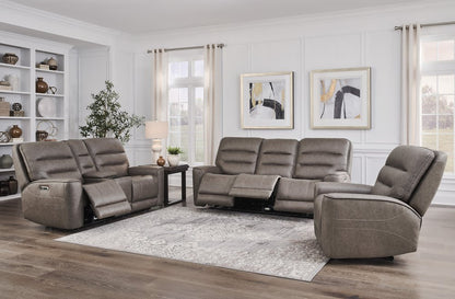 Parker House - Lawson - Sydney Brunette Power Zero Gravity Tilt Console Loveseat P2 - Sydney Brunette - MLAW-822CP2ZT-SYBR view 5