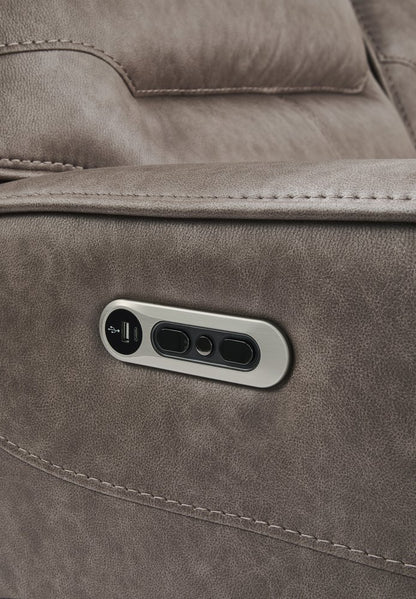 Parker House - Lawson - Sydney Brunette Power Zero Gravity Tilt Console Loveseat P2 - Sydney Brunette - MLAW-822CP2ZT-SYBR view 12