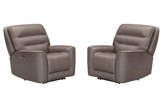 Parker House - Lawson - Sydney Brunette Zero Gravity Power Recliner (Set of 2) - Sydney Brunette - MLAW-KIT-812P2Z-2-SYBR view 1