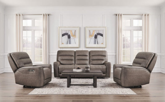 Parker House - Lawson - Sydney Brunette Zero Gravity Power Reclining Sofa and 2 Recliners - Sydney Brunette - MLAW-KIT-511P2Z-SYBR view 2