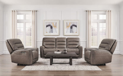 Parker House - Lawson - Sydney Brunette Zero Gravity Triple Power Reclining Sofa with Drop Down Table P2 - Sydney Brunette - MLAW-835P2Z-SYBR view 7