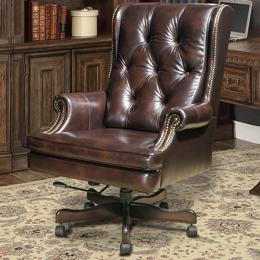 Parker House - Leather Desk Chair in Havana & Brown Base Color - DC-112-HA view 2
