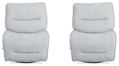 Parker House - Leo - Silver Fox Armless Recliner (Set of 2) - MLEO#810GS-2-SLFX view 1