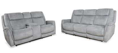 Parker House - Linus - Hudson Grey Power Reclining Sofa and Loveseat - MLIN-32PHZ-HGY view 1