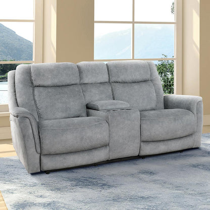 Parker House - Linus - Hudson Grey Power Reclining Sofa and Loveseat - MLIN-32PHZ-HGY view 4