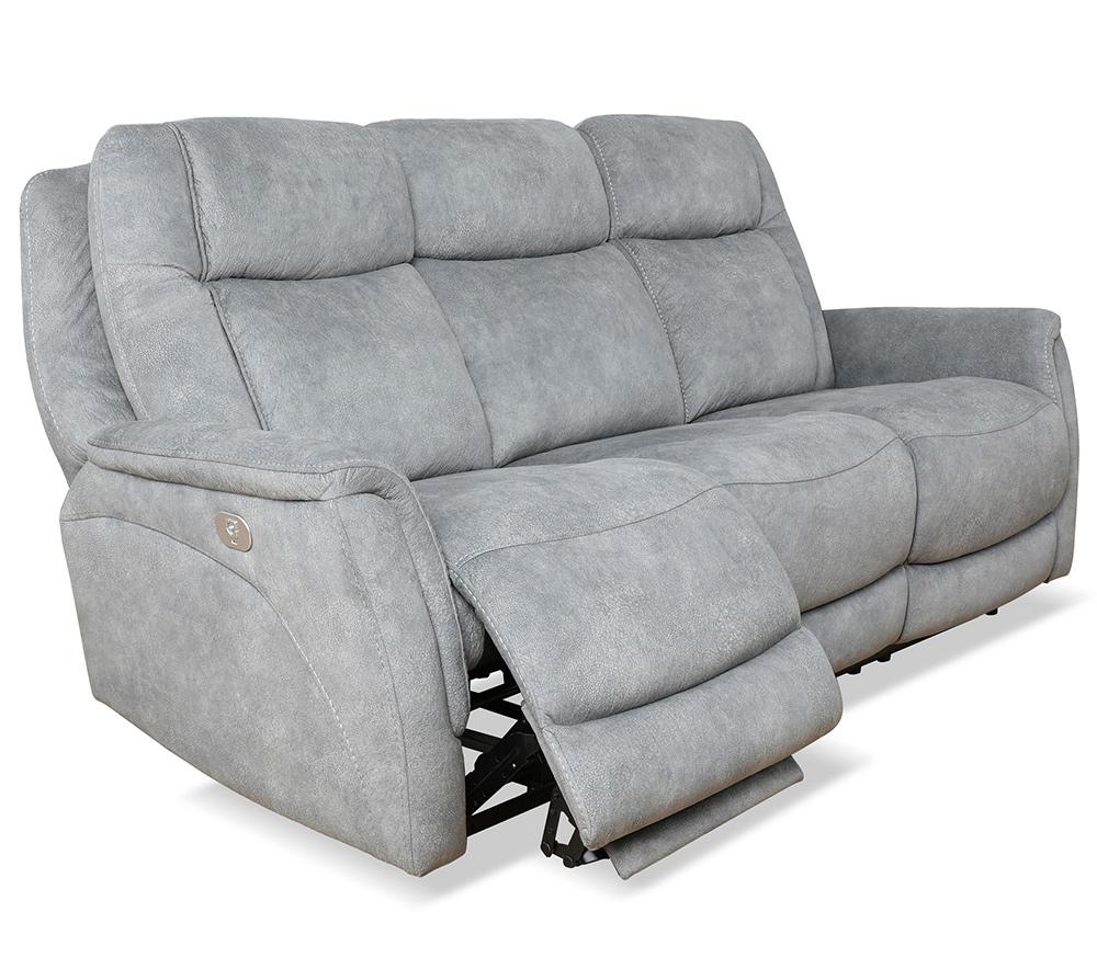 Parker House - Linus - Hudson Grey Power Reclining Sofa and Loveseat - MLIN-32PHZ-HGY view 6