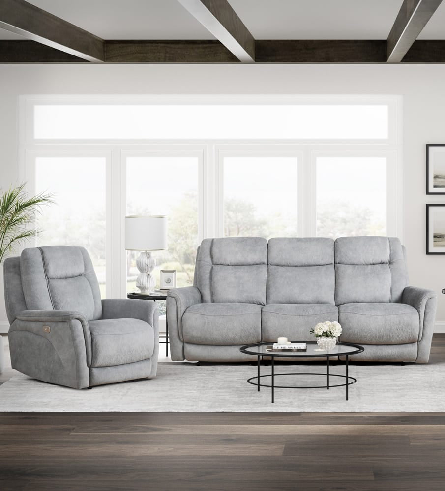 Parker House - Linus - Hudson Grey Power Reclining Sofa and Recliner - MLIN-31PHZ-HGY view 10