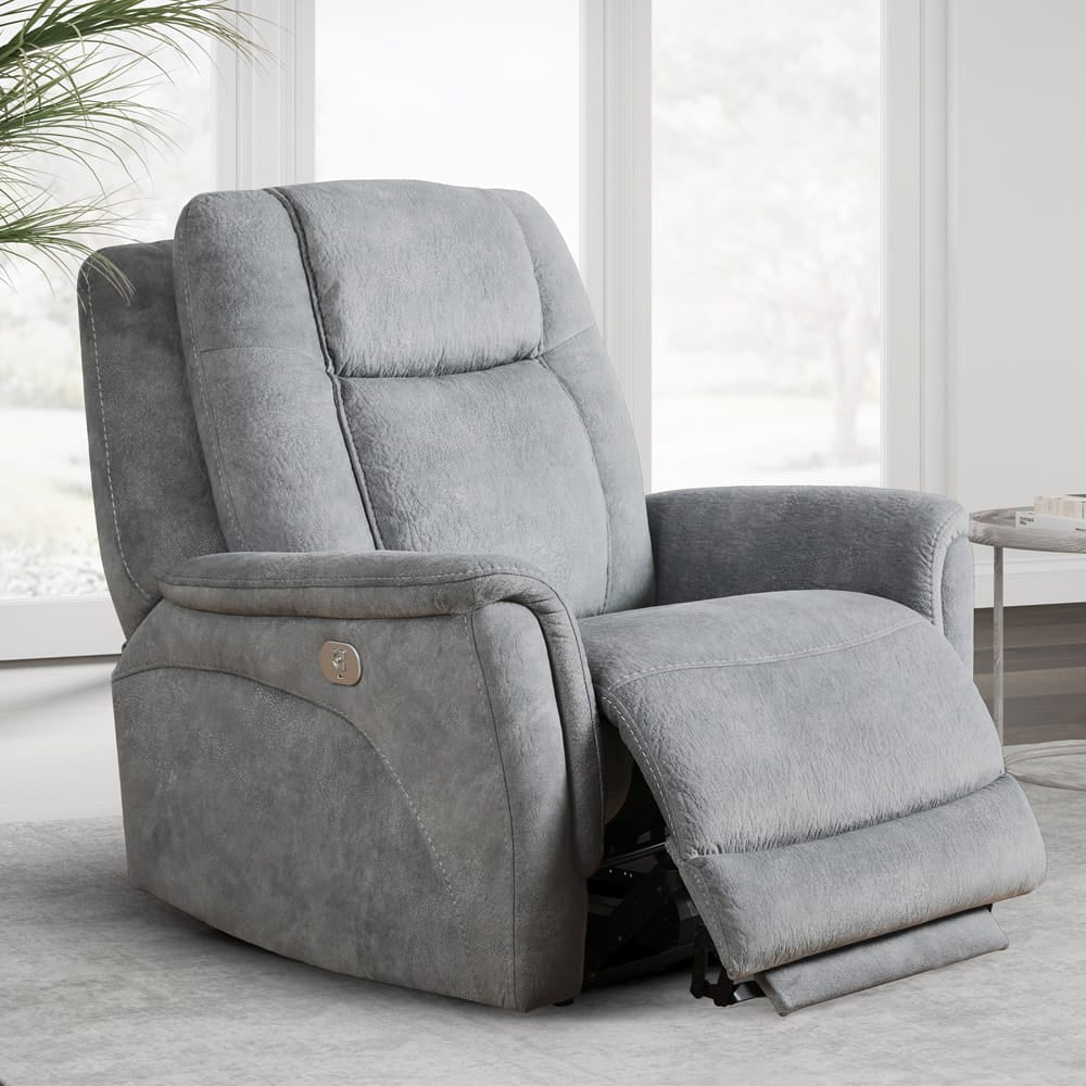 Parker House - Linus - Hudson Grey Power Reclining Sofa and Recliner - MLIN-31PHZ-HGY view 12