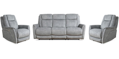 Parker House - Linus - Hudson Grey Power Reclining Sofa and Two Recliners - MLIN-311PHZ-HGY view 1