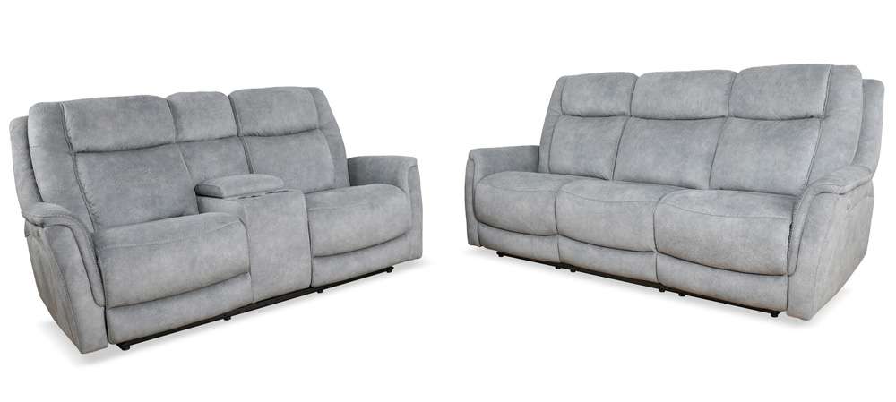 Parker House - Linus - Hudson Grey Power Reclining Sofa Loveseat and Recliner - MLIN-321PHZ-HGY view 4