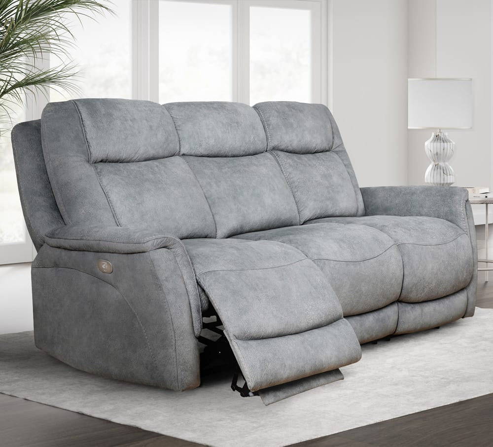 Parker House - Linus - Hudson Grey Power Reclining Sofa Loveseat and Recliner - MLIN-321PHZ-HGY view 7