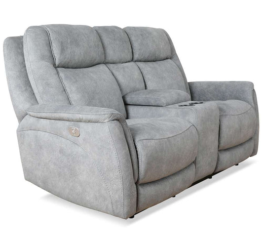 Parker House - Linus - Hudson Grey Power Zero Gravity Console Loveseat - MLIN#822CPHZ-HGY view 1