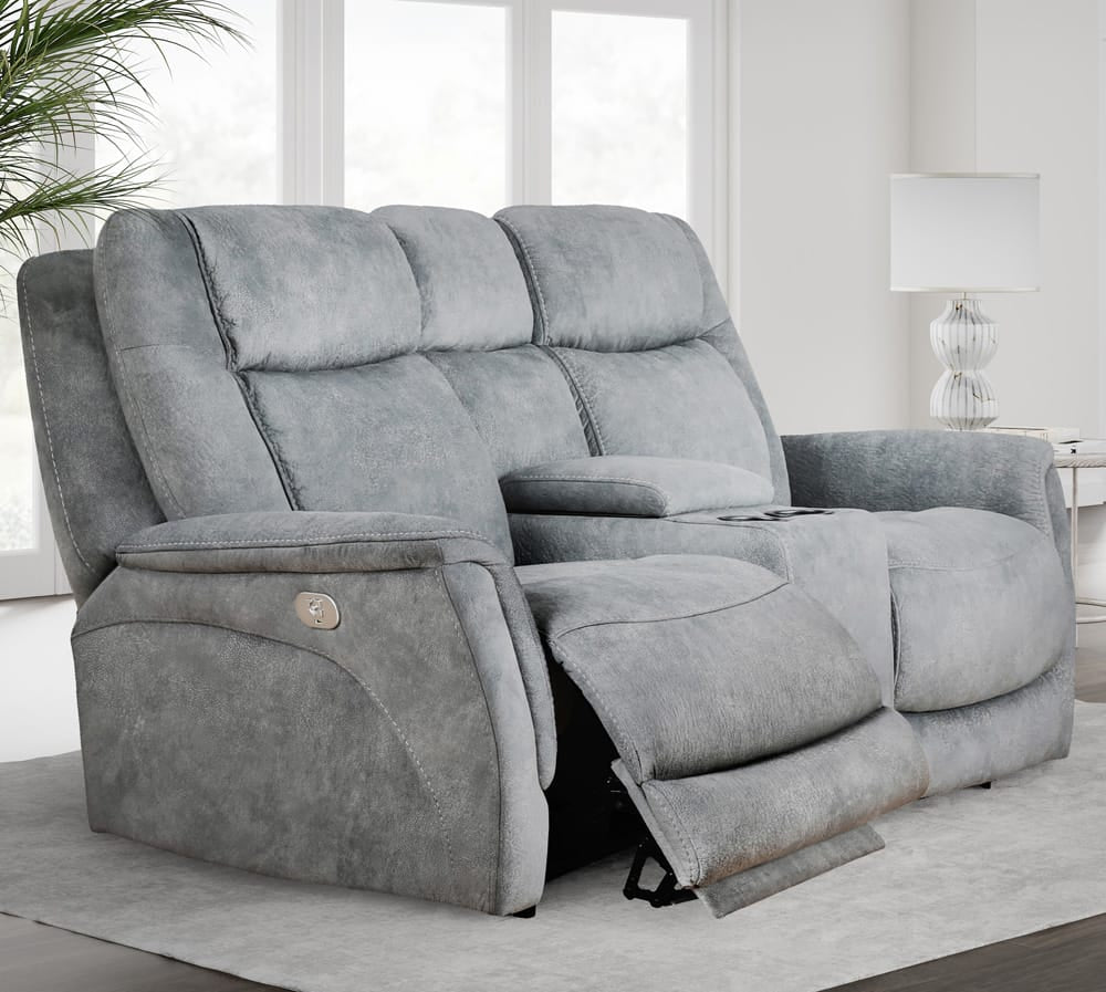 Parker House - Linus - Hudson Grey Power Zero Gravity Console Loveseat - MLIN#822CPHZ-HGY view 5