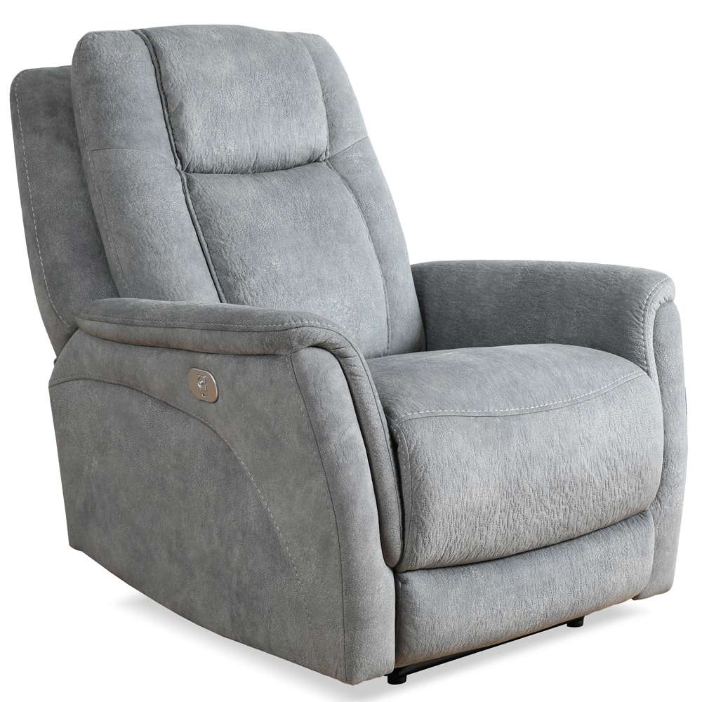 Parker House - Linus - Hudson Grey Power Zero Gravity Recliner - MLIN#812PHZ-HGY view 1