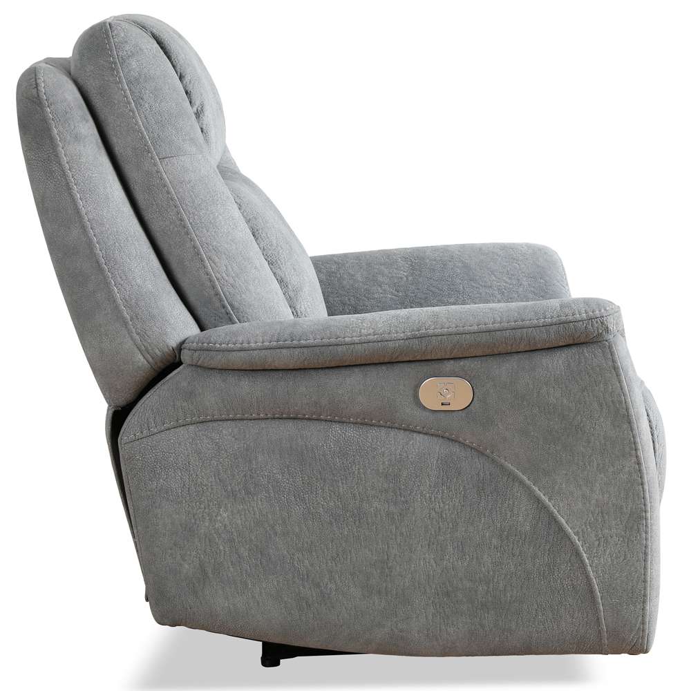 Parker House - Linus - Hudson Grey Power Zero Gravity Recliner - MLIN#812PHZ-HGY view 6