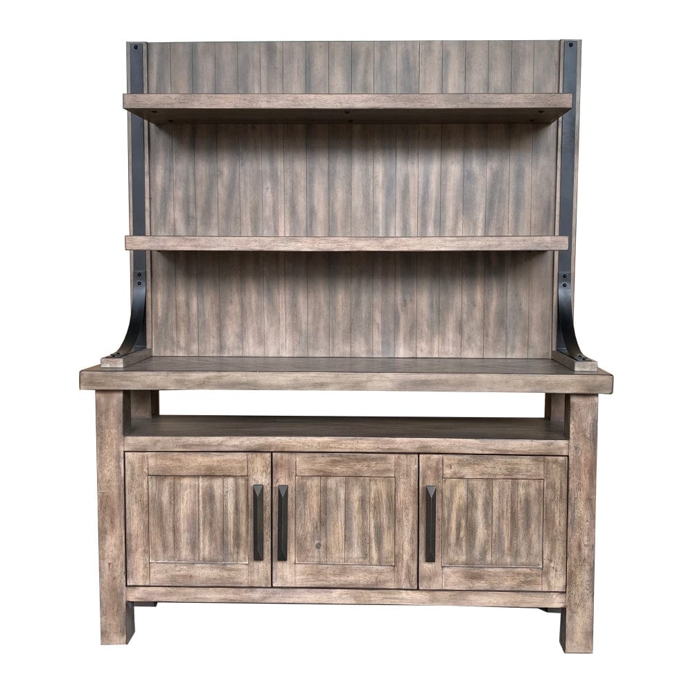 Parker House - Lodge Dining Counter Height Extendable Table with 6 Stools and Buffet with Hutch - DLOD-10PC-TBL-XBACK-HUTCH view 2