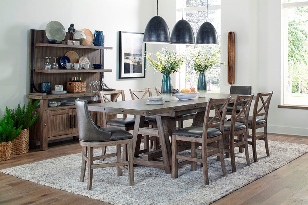 Parker House - Lodge Dining Dining Counter Height Table 86 in. x 42 in. to 110 in. (24 in Butterfly Leaf) - DLOD#86CH-2 view 9