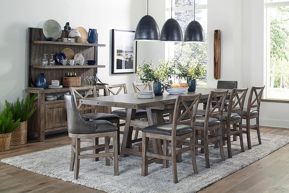 Parker House - Lodge Dining Dining Counter Height Table 86 in. x 42 in. to 110 in. (24 in Butterfly Leaf) - DLOD#86CH-2 view 10