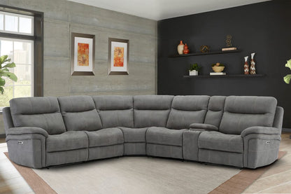 Parker House - Mason Carbon 6-Piece Sectional - Package A - MMA-PACKA(H)-CRB view 2