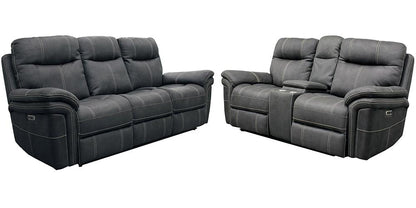 Parker House - Mason - Charcoal Power Reclining Sofa and Loveseat - MMA-32PH-CHA view 1