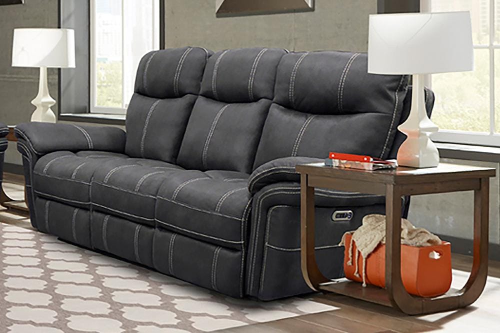 Parker House - Mason - Charcoal Power Reclining Sofa and Loveseat - MMA-32PH-CHA view 2