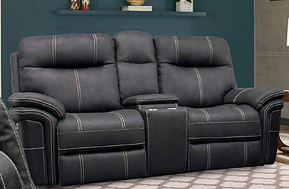Parker House - Mason - Charcoal Power Reclining Sofa and Loveseat - MMA-32PH-CHA view 3