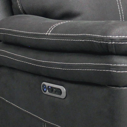 Parker House - Mason - Charcoal Power Reclining Sofa and Loveseat - MMA-32PH-CHA view 8