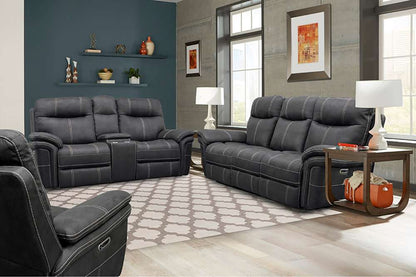 Parker House - Mason - Charcoal Power Reclining Sofa Loveseat and Recliner - MMA-321CPH-CHA veiw 1